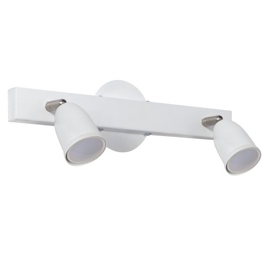 APLIQUE 2 LUCES GU10 BLANCO TEX